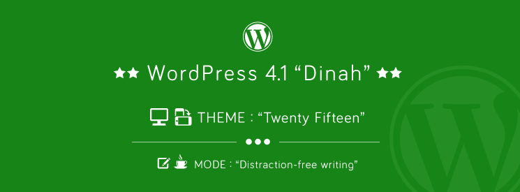 WordPress 4.1 “Dinah” から追加されたテーマ「Twenty Fifteen」のRWD対応、および集中執筆モードについて 画像