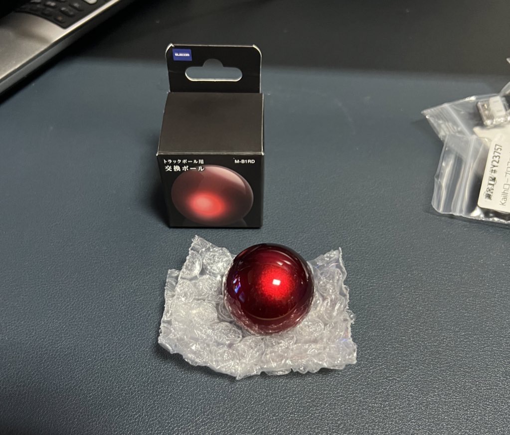 エレコム製 34mmトラックボール交換玉
