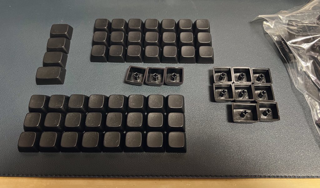 KBDfans NP PBT ブランクキーキャップセット(124キー/ブラック)
